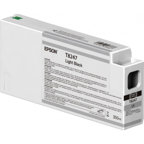 Tinteiro EPSON Light Preto T824700 UltraChrome HDX/HD 350ml - C13T824700