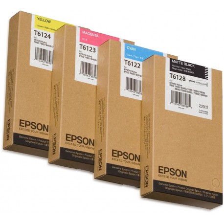 Tinteiro EPSON SP 7450/ 9450 Amarelo 220ml - C13T612400