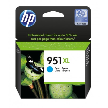 Tinteiro HP 951XL Ciano - Officejet Pro - CN046AE