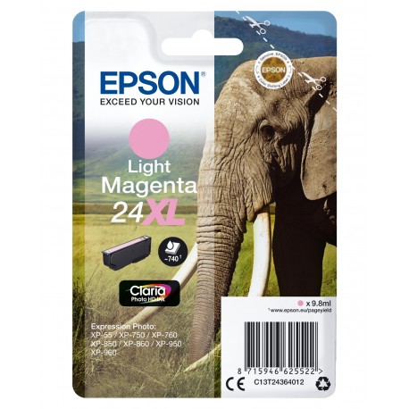 Tinteiro EPSON Magenta Claro Serie 24XL XP-750/850/950/55 - C13T24364012