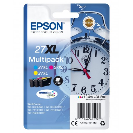 Tinteiro EPSON Multipack 27XL WF-3xxx/WF-7xxx - C13T27154012