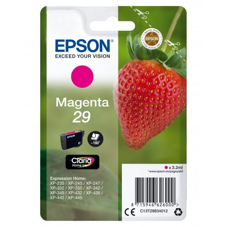 Tinteiro EPSON Serie 29 Magenta XP-235/332/335/432/435 - C13T29834012