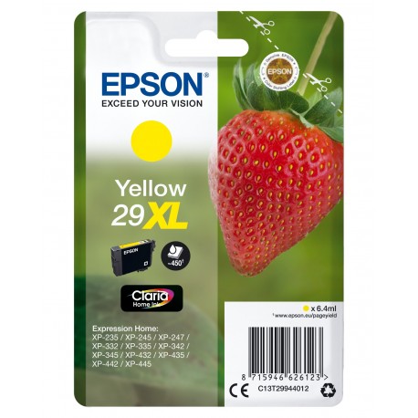 Tinteiro EPSON Serie 29XL Amarelo XP-235/332/335/432/435 - C13T29944012