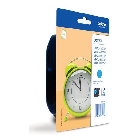 Tinteiro Brother LC125XLCBP Cyan P/ MFC-J4410DW & J4510DW