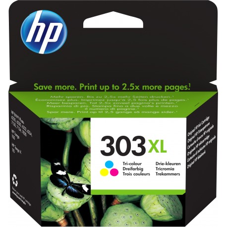 Tinteiro HP 303XL para ENVY Photo 6230/7130/7830 Tricolor