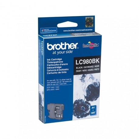Tinteiro BROTHER LC980BK PretoP/ 145C, 165C