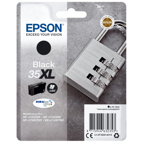 Tinteiros EPSON Preto Serie 35XL WF-4720/4725/4740 - C13T35914010