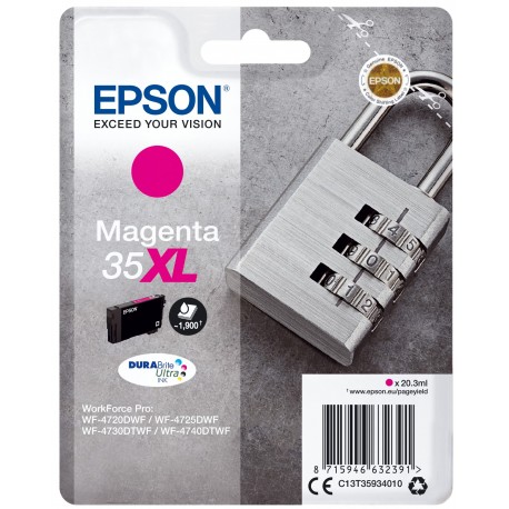 Tinteiros EPSON Magenta Serie 35XL WF-4720/4725/4740 - C13T35934010