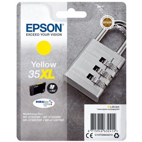 Tinteiros EPSON Amarelo Serie 35XL WF-4720/4725/4740 - C13T35944010