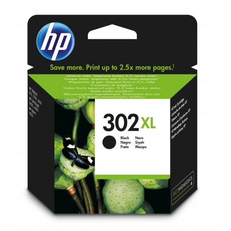 Tinteiro HP 302XL Preto de elevado rendimento - F6U68AE