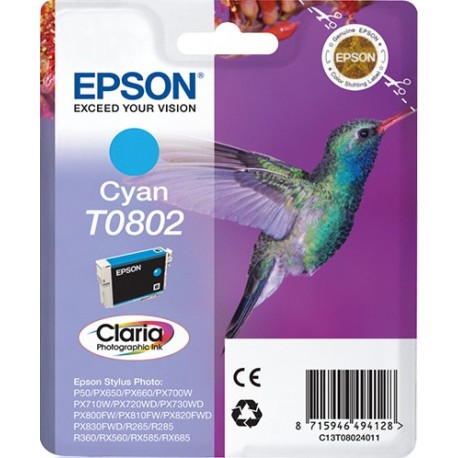 Tinteiro EPSON Cyan R265/ 360/RX560 - C13T08024011