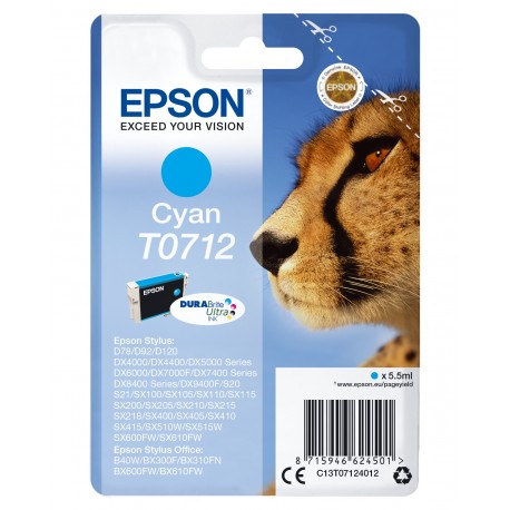Tinteiro EPSON Cyan D78/DX4000/4050/50x0/6000 - C13T07124012
