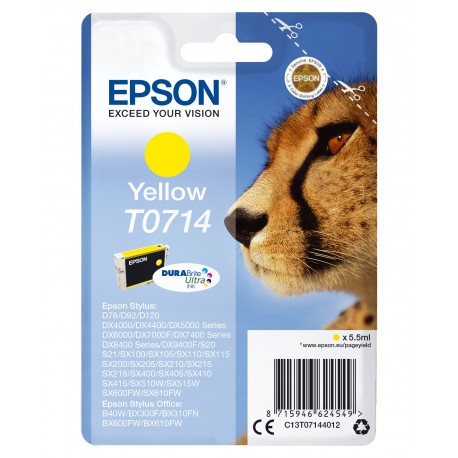 Tinteiro EPSON Amarelo D78/DX4000/4050/50x0/60 - C13T07144012