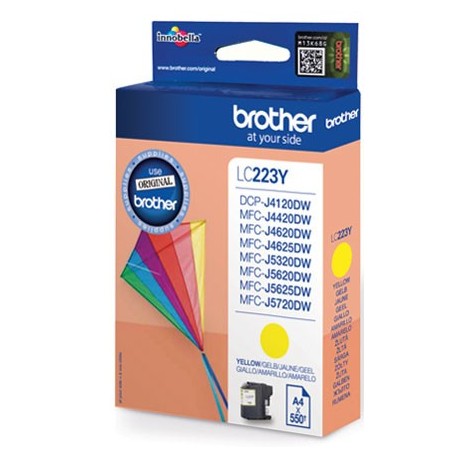 Tinteiro Brother LC223YBP Amarelo 550pg