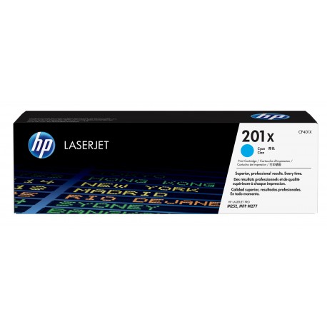 Toner HP LaserJet 201X Cyan alto rendimento - CF401X