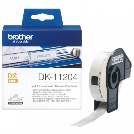 Etiquetas BROTHER 400 UnidadesMultiuso 17x54 DK11204