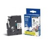 Fita BROTHER TZE-221 Laminada,Branco Preto 9mm