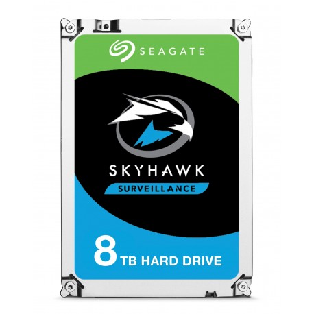 Disco 3.5" 8 TB SEAGATE SkyHawk ST8000VX004 256 Mb SATA 6 Gbit/s 5900 RPM ideal Video Vigilância - 8719706009805