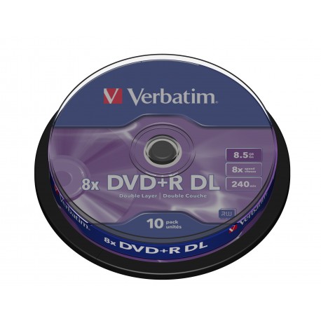 DVD+R DL VERBATI.8x 8,5GB AZO -CAKE10 - 0023942436669