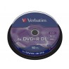 DVD+R DL VERBATI.8x 8,5GB AZO -CAKE10 - 0023942436669