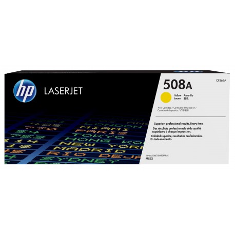 Toner HP LaserJet 508A Amarelo - CF362A - 0888793237588