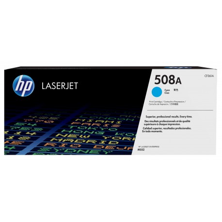Toner HP LaserJet 508A Ciano - CF361A - 0888793237571