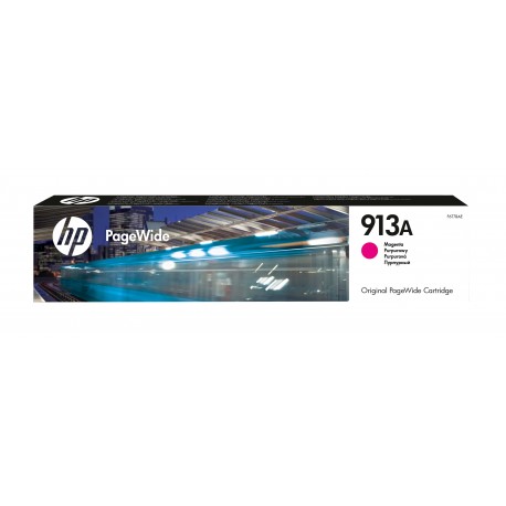 Tinteiro HP 913A Magenta PageWide - F6T78AE - 0889296544630