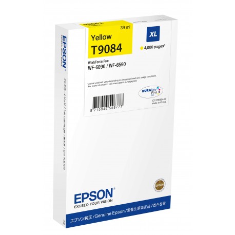 Tinteiro EPSON XL Amarelo C13T9084 - C13T908440 - 8715946548777