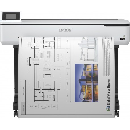 Plotter EPSON SureColor SC-T5100 Inclui Suporte - C11CF12301A0 - 8715946662466