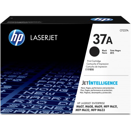Toner HP LaserJet 37A Preto - 0889899204207