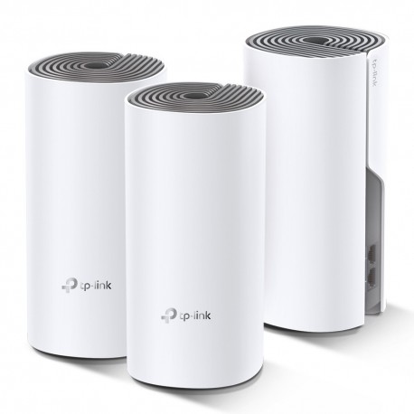 Router TP-Link AC1200 Whole-Home Mesh Wi-Fi Dual-Band 867 Mbps - Deco E4 Pack 3 - 6935364085421