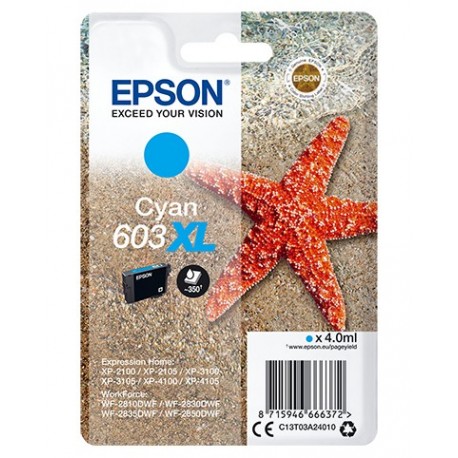 Tinteiro EPSON 603XL Cyan - 8715946666372