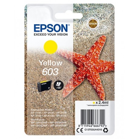 Tinteiro EPSON 603 Amarelo - 8715946666792