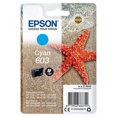 Tinteiro EPSON 603 Cyan Blister - 8715946666761