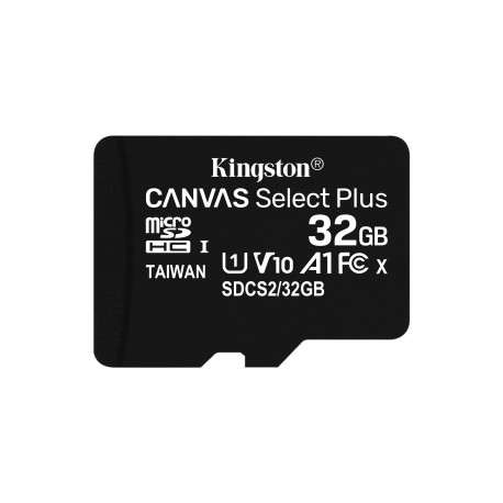 MicroSD Kingston Canvas Select Plus 32GB Class10 UHS-I SDHC100MB/s - 0740617298680