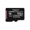 MicroSD Kingston Technology Canvas Select Plus Cartão de Memória 512 GB SDXC Classe 10 UHS-I V30 Preto - 0740617298727