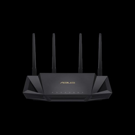 Router ASUS RT-AX58U Sem fios Dual-band 2,4 GHz / 5 GHz Gigabit Ethernet Wi-Fi 6 MU-MIMO OFDMA AiProtection Pro Preto - 4718017331333