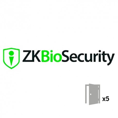 Zkteco ZKBIOSECURITY-5D Licença de Software de Controlo de Acesso para Projetos Capacidade 5 Portas
