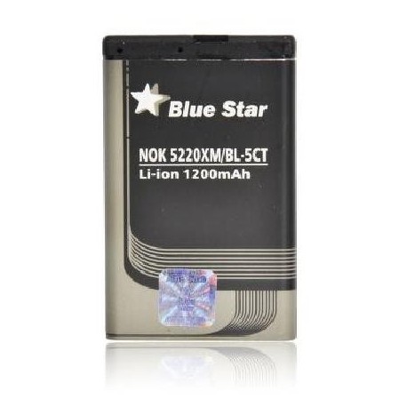 Bateria Nokia BL-5CT 5220 XM 5630 XM 6303 6730 3720 C3 C5 00 C6 01 1200mAh Li-Ion Blue Star Premium