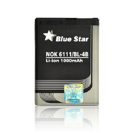 Bateria Nokia BL-4B 6111 7370 N76 2630 2760 N75 2600 Classic 1000mAh Li-Ion Blue Star Premium