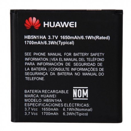 Bateria Original Huawei G300 G330 U8825D C8825D HB5N1HA 1650mAh Li-ion