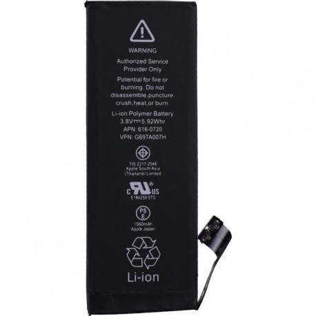 Bateria iPhone 5S APN 616-0720 1560mAh Li-ion Polymer