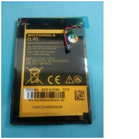 Bateria Original Motorola Moto E XT1021 XT1022 XT1025 EL40 1980mAh Li-ion Polymer
