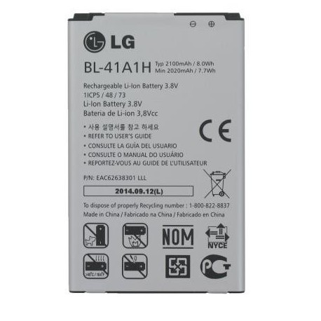 Bateria Original LG D390N F600 BL-41A1H 2100mAh Li-ion