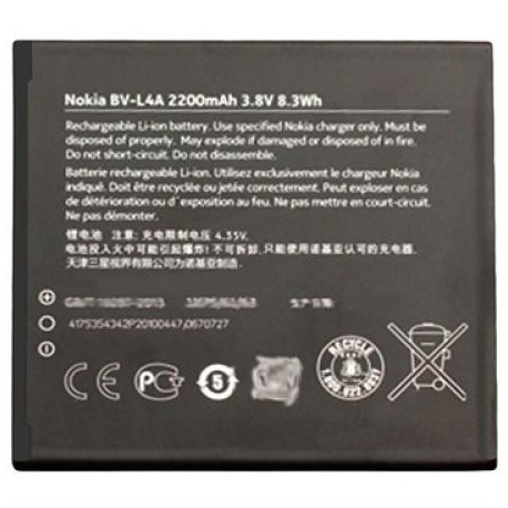 Bateria Original Nokia Lumia 830 BV-L4A 2200mAh Li-ion