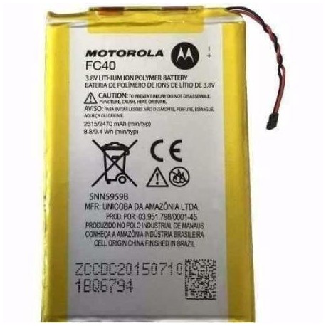 Bateria Original Motorola FC40 Moto G G3 3RD GENERATION XT1540 XT1541 XT1542 XT1550 XT1048 2470mAh Li-ion Polymer