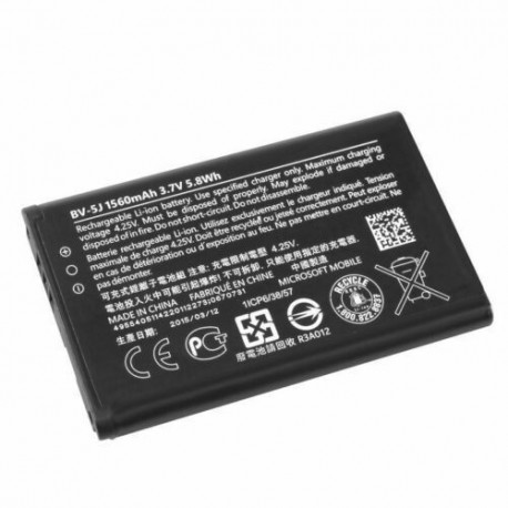Bateria Original BV-5J Microsoft Lumia 435 532 Dual Sim 1560mAh Li-ion