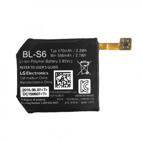 Bateria Original LG BL-S6 570mAh Li-ion Polymer