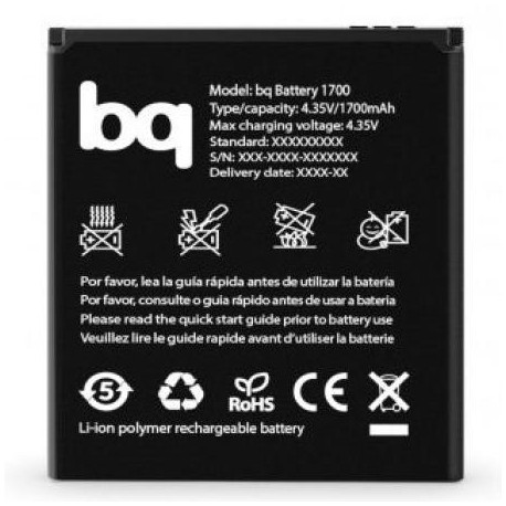 Bateria Original BQ Aquaris E4 1700mAh Li-ion Polymer Desmontagem