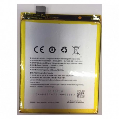 Bateria Original BLP637 OnePlus 5 A5000 3210mAh Li-ion Polymer